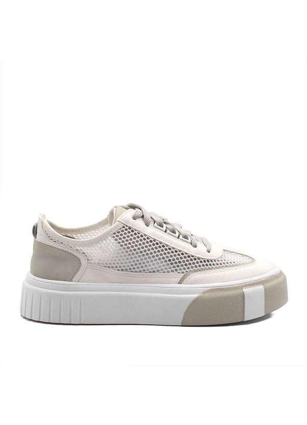 Zatta Calcados - Tenis Flatform Tela Zaya Branco Branco 2
