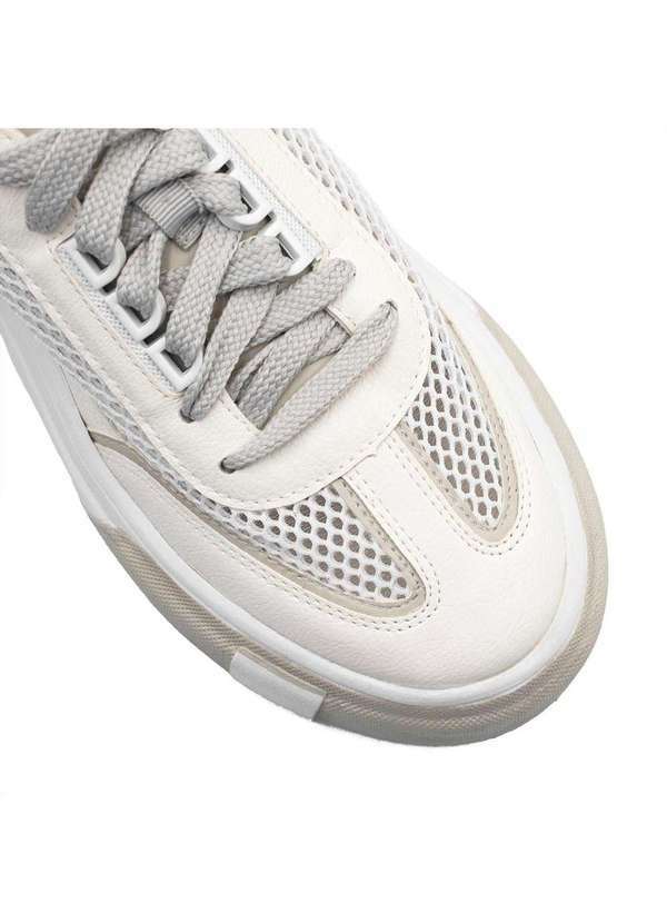 Zatta Calcados - Tenis Flatform Tela Zaya Branco Branco 4