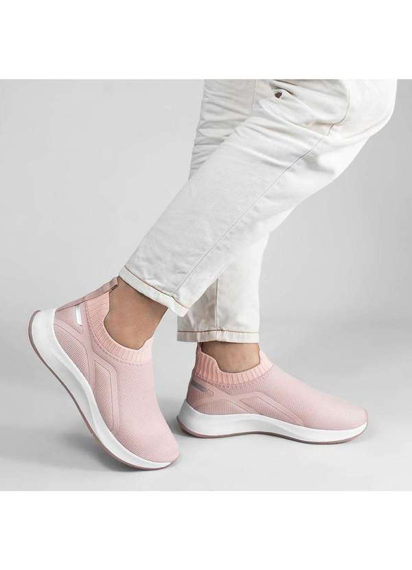 Zatta Calcados - Tenis Knite Liso Liz Bege