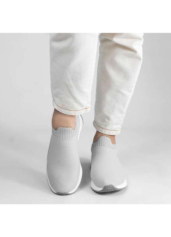 Zatta Calcados - Tenis Knite Liso Liz Cinza 3