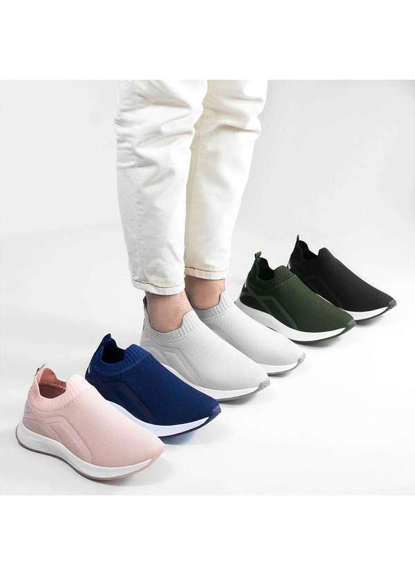 Zatta Calcados - Tenis Knite Liso Liz Cinza 7