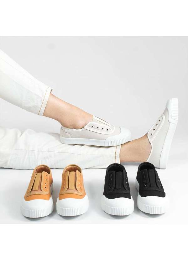 Zatta Calcados - Tenis Lona sem Cadarco Berenice Preto 9