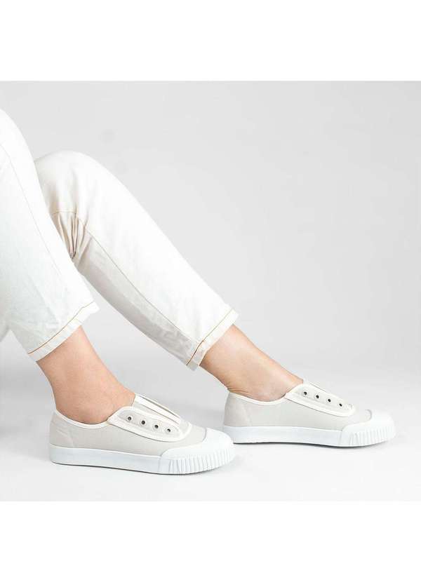 Zatta Calcados - Tenis Lona sem Cadarco Berenice Branco