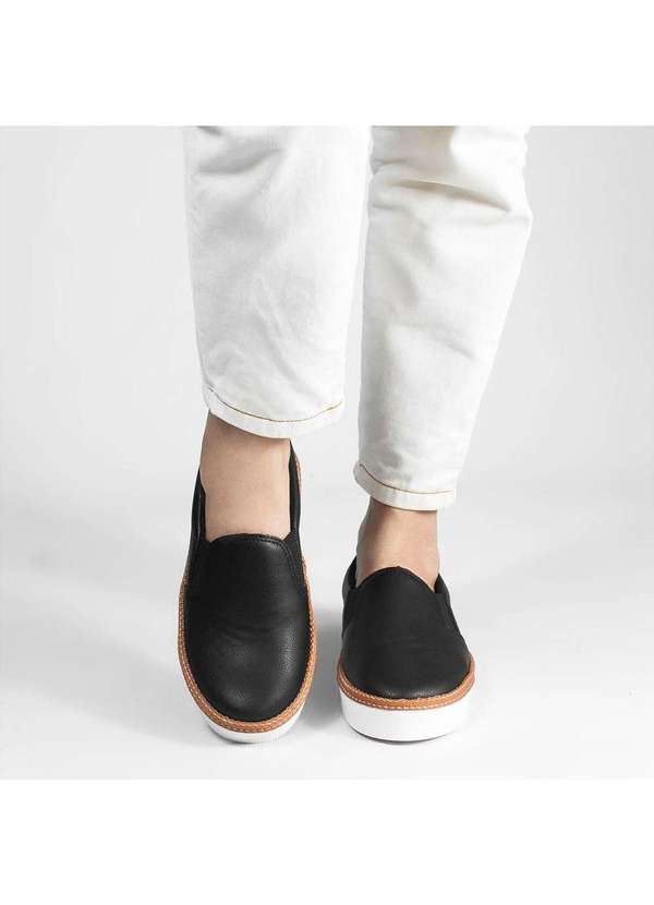 Zatta Calcados - Tenis Slip-On Casual Sirley Preto 3