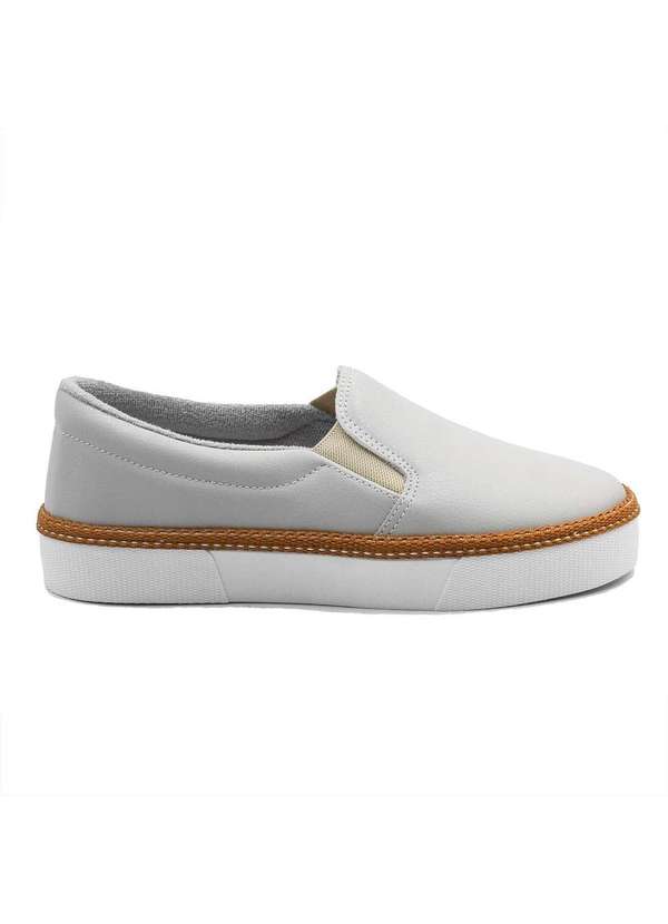Zatta Calcados - Tenis Slip-On Casual Sirley Cinza 2