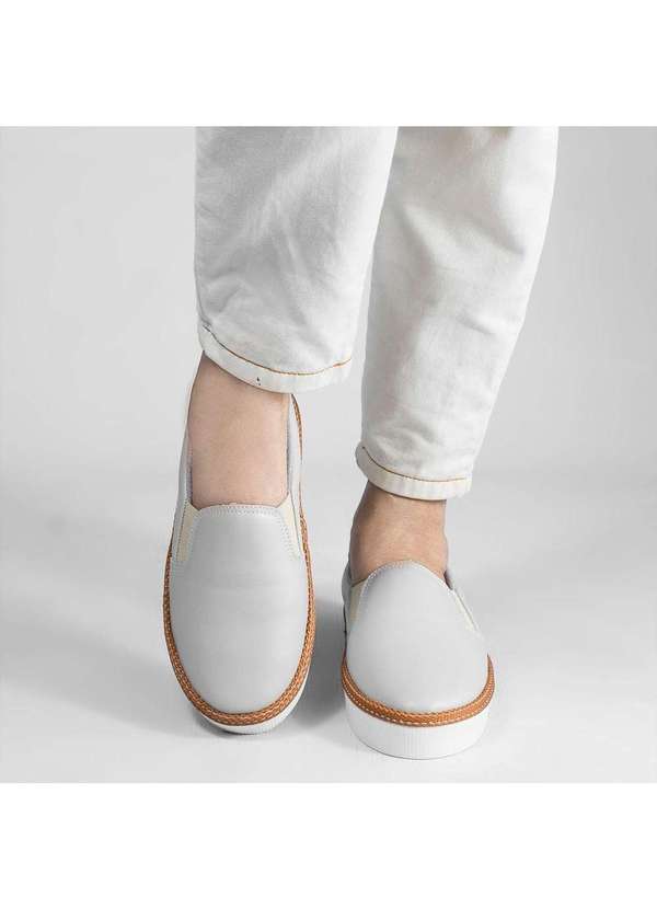 Zatta Calcados - Tenis Slip-On Casual Sirley Cinza 3