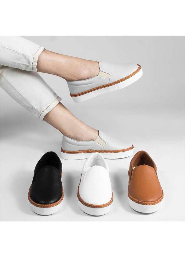 Zatta Calcados - Tenis Slip-On Casual Sirley Cinza 7