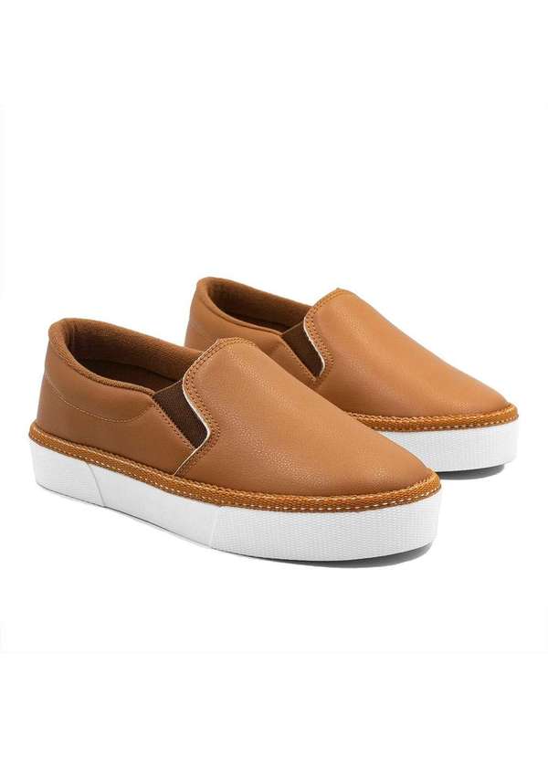 Zatta Calcados - Tenis Slip-On Casual Sirley Marrom 6