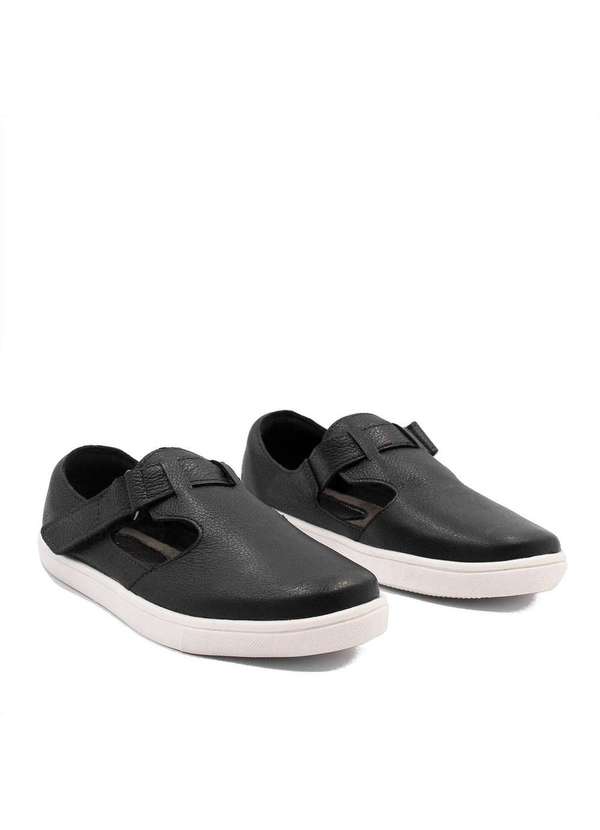 Zatta Calcados - Tenis Slip-On Couro Ajuste Kimberly Preto 4