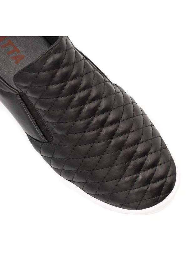 Zatta Calcados - Tenis Slip-On Zatta Matelasse Paula Preto 3