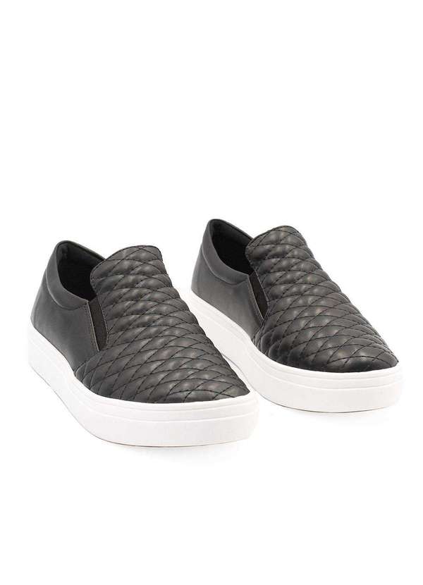 Zatta Calcados - Tenis Slip-On Zatta Matelasse Paula Preto 4