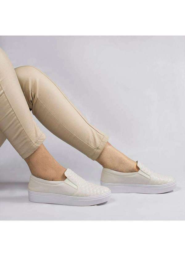 Zatta Calcados - Tenis Slip-On Zatta Matelasse Paula Branco 1