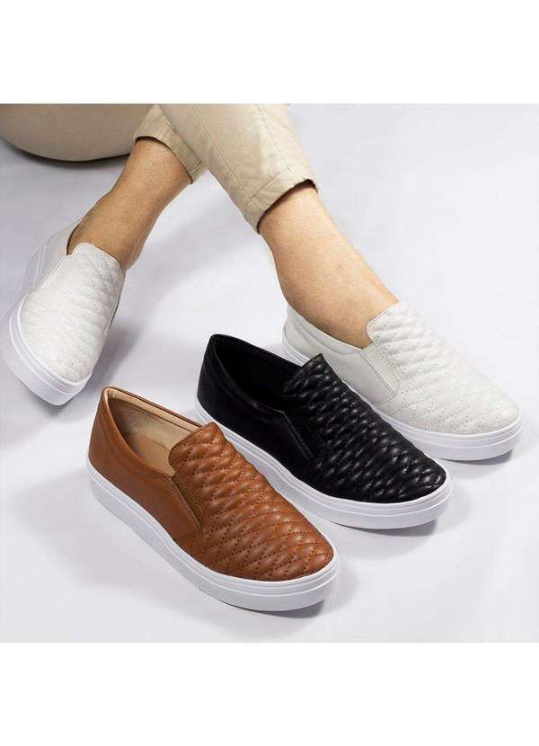 Zatta Calcados - Tenis Slip-On Zatta Matelasse Paula Branco 6
