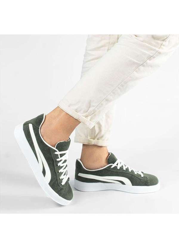 Zatta Calcados - Tenis Texturizado Leona Verde 5