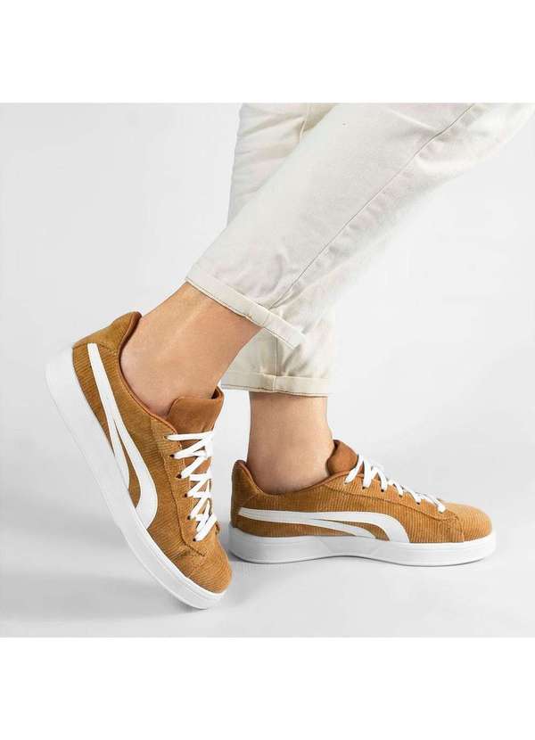 Zatta Calcados - Tenis Texturizado Leona Marrom 6