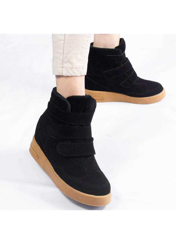 Zatta Calcados - Tenis Zatta  Cano Alto Sneaker Karen Preto 3