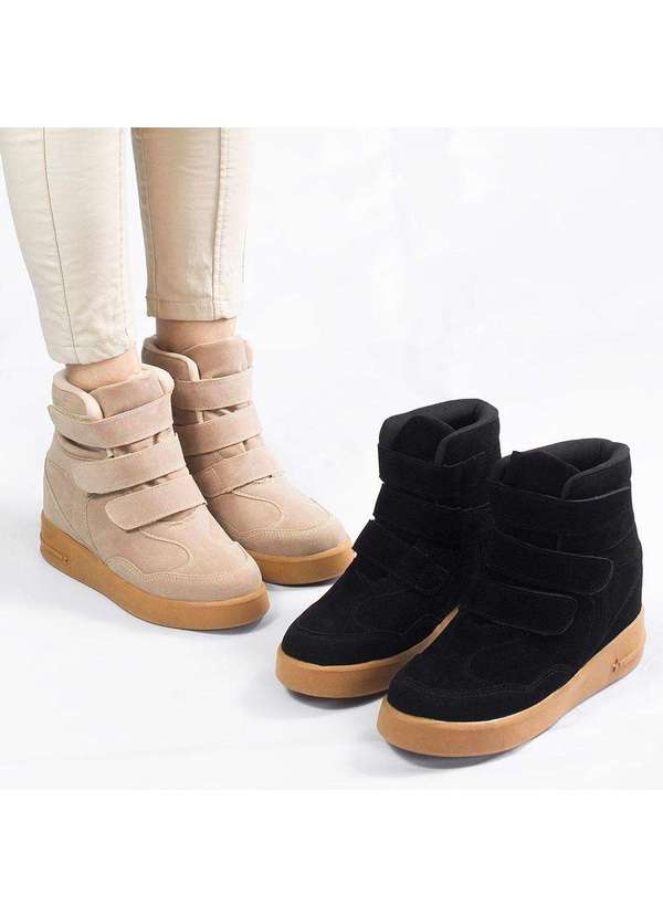 Zatta Calcados - Tenis Zatta  Cano Alto Sneaker Karen Preto 6