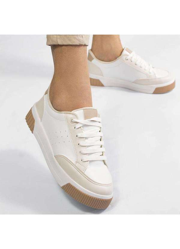 Zatta Calcados - Tenis Zatta Casual Cadarco Bicolor Lamys Branco 4