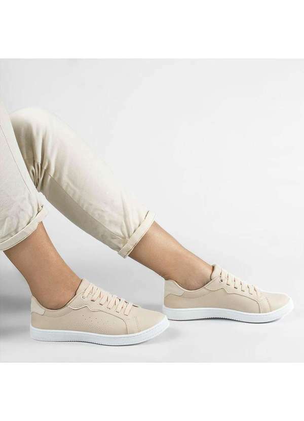 Zatta Calcados - Tenis Zatta Casual Cadarco Lucia Bege