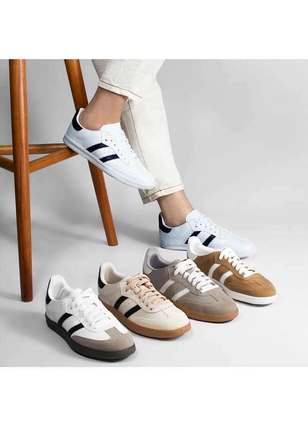 Tenis Zatta Casual Duas Listras Andressa Preto - Zatta Calcados
