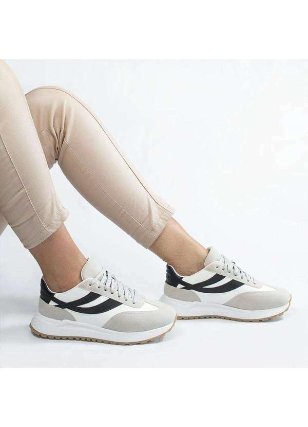 Zatta Calcados - Tenis Zatta Casual Flatform Cadarco Madu Branco 1