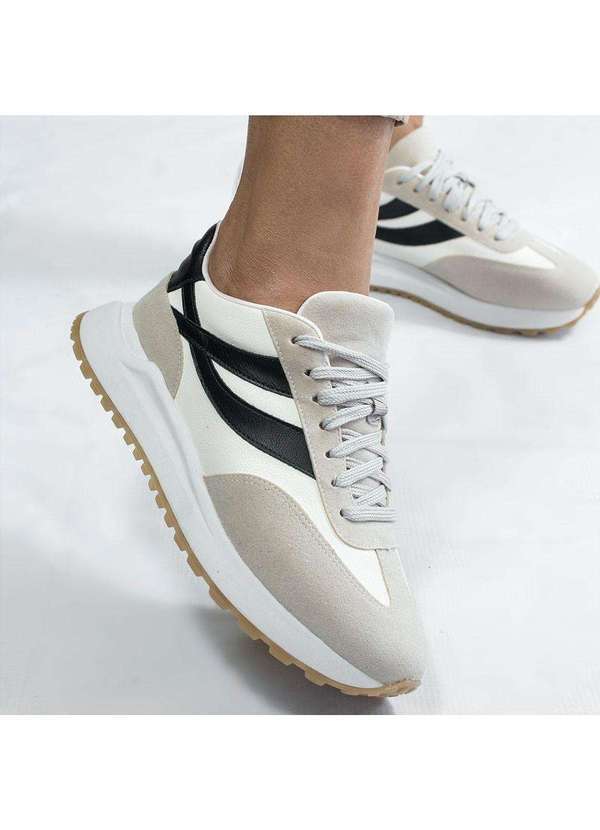 Zatta Calcados - Tenis Zatta Casual Flatform Cadarco Madu Branco 3