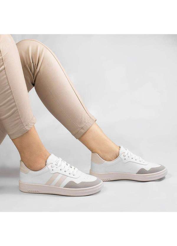 Zatta Calcados - Tenis Zatta Duas Listras Jaqueline Branco 2