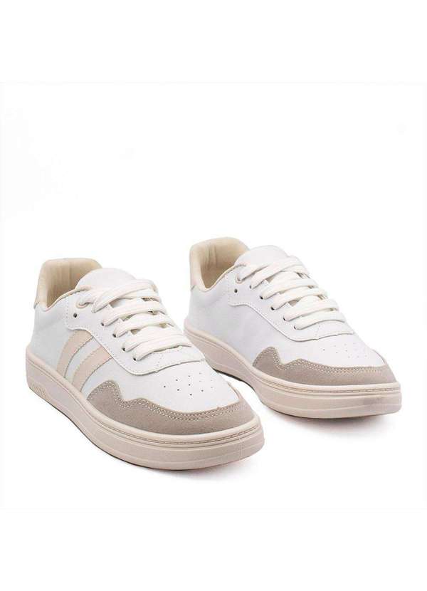 Zatta Calcados - Tenis Zatta Duas Listras Jaqueline Branco 3