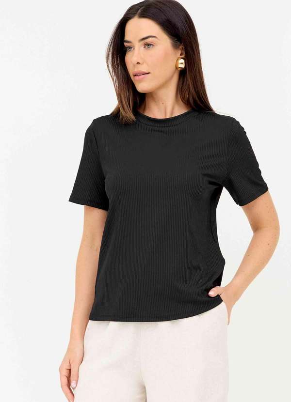 Ritmi Studio - Camiseta Canelada Preto