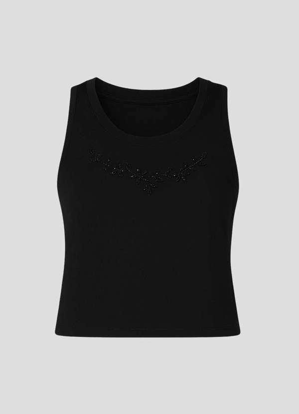 Ritmi Studio - Regata de Malha com Termocolantes Preto