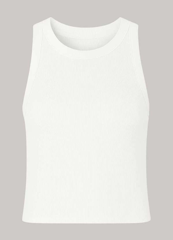 Ritmi Studio - Regata Malha Canelada Branco