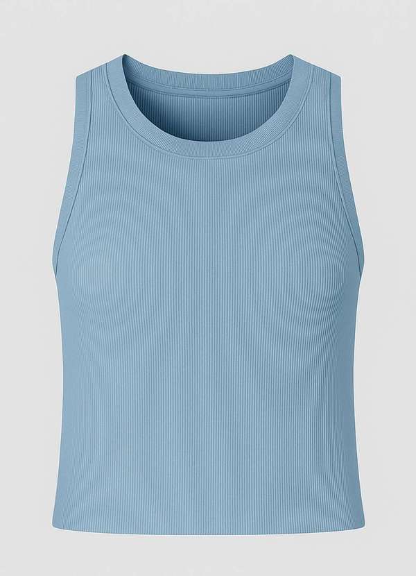 Ritmi Studio - Regata Malha Canelada Azul 1