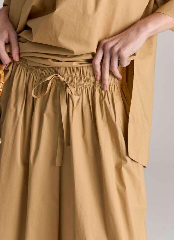 Ritmi Studio - Calca Ampla de Tricoline Nude 3