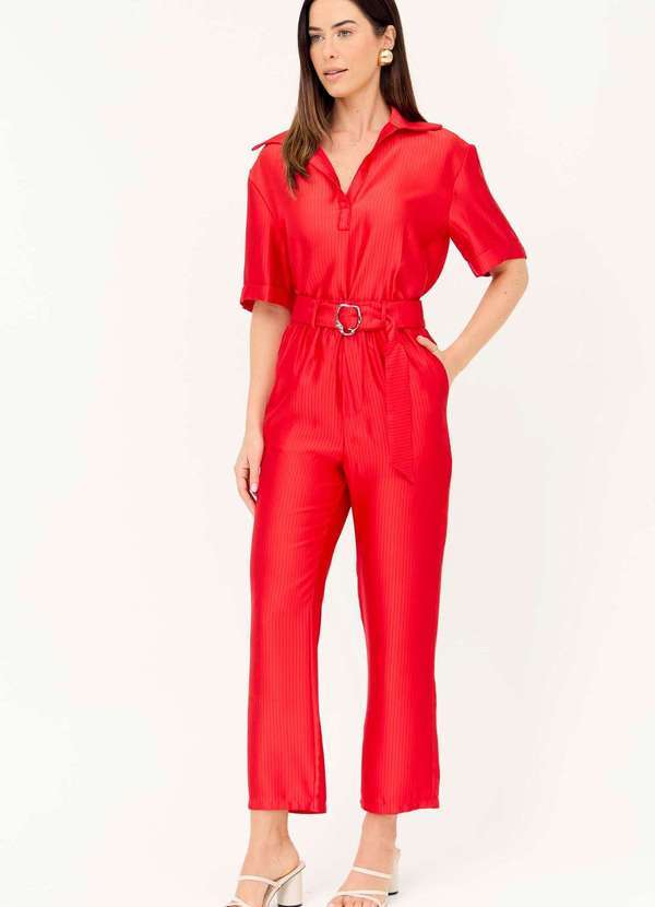 Ritmi Studio - Calca com Cos Elastico Vermelho 1