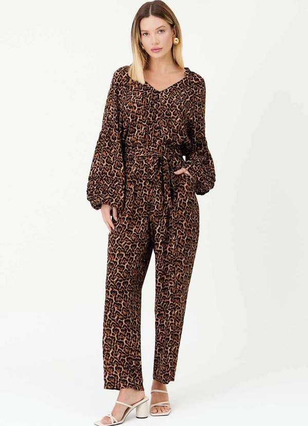 Ritmi Studio - Calca Estampa Onca Preto