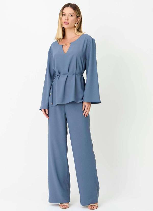 Ritmi Studio - Calca Pantalona Azul