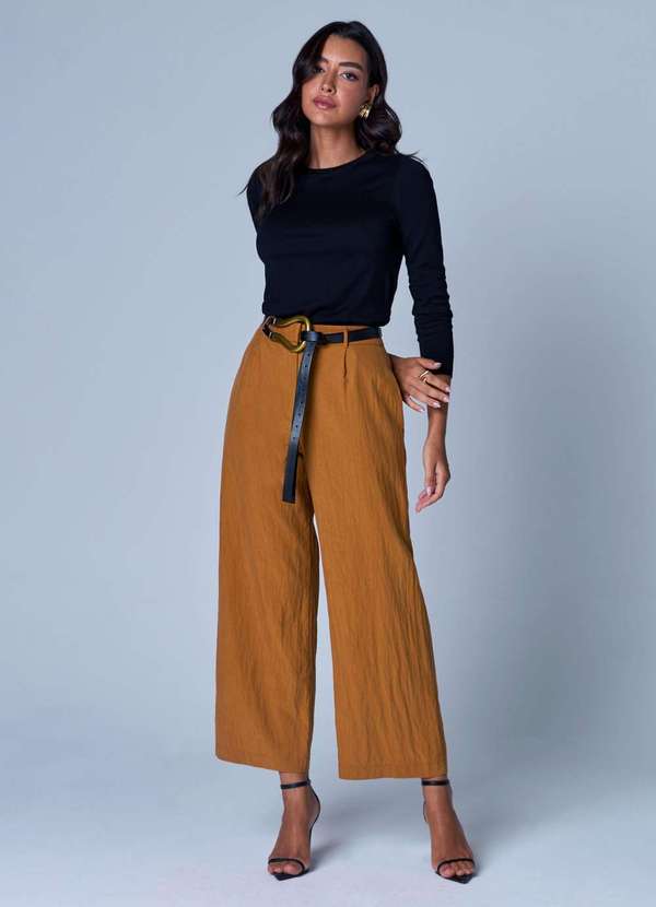 Ritmi Studio - Calca Reta Marrom