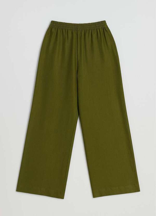 Ritmi Studio - Calca Wide Linho Verde 1