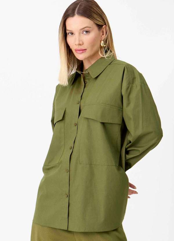 Ritmi Studio - Camisa Alongada Verde