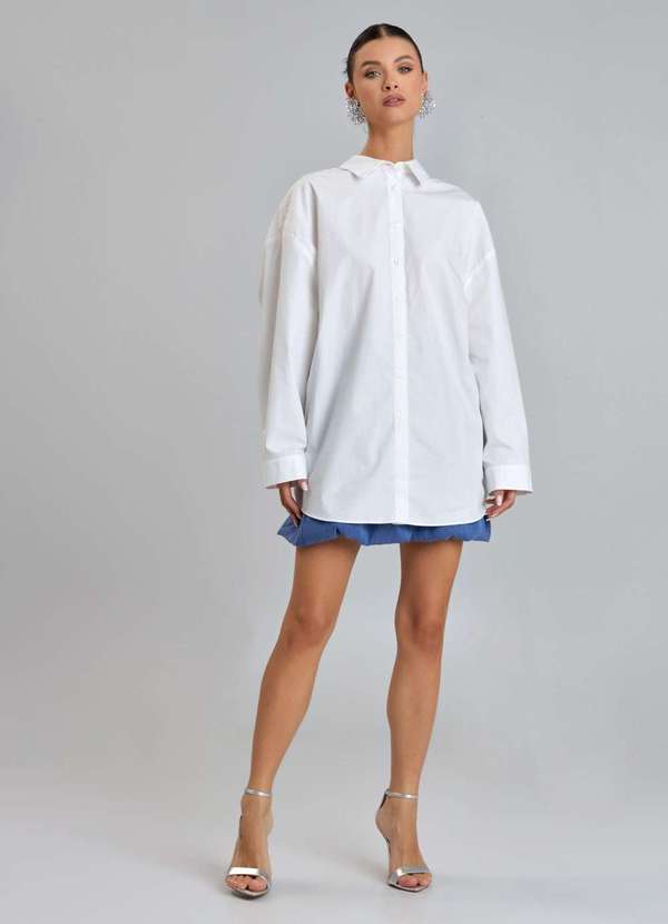 Ritmi Studio - Camisa com Pregas nas Costas Branco