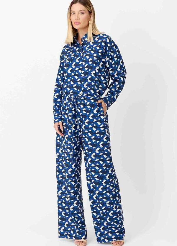 Ritmi Studio - Camisa Estampada Azul