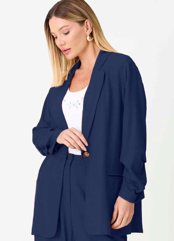 Ritmi Studio - Blazer Forrado Azul