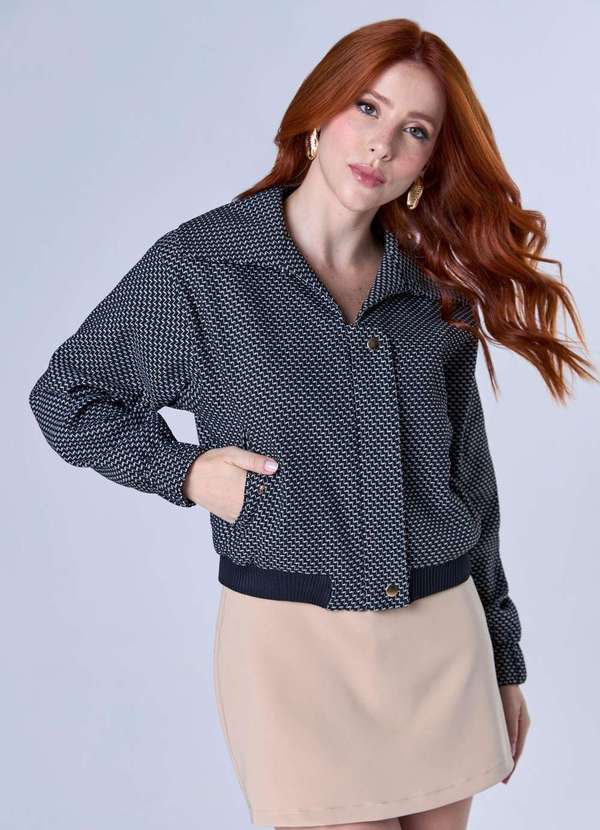 Ritmi Studio - Jaqueta com Bolsos Preto 1