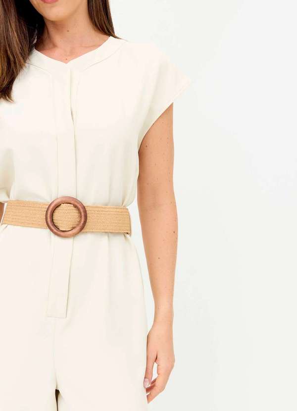 Ritmi Studio - Macacao de Alfaiataria Bege 3