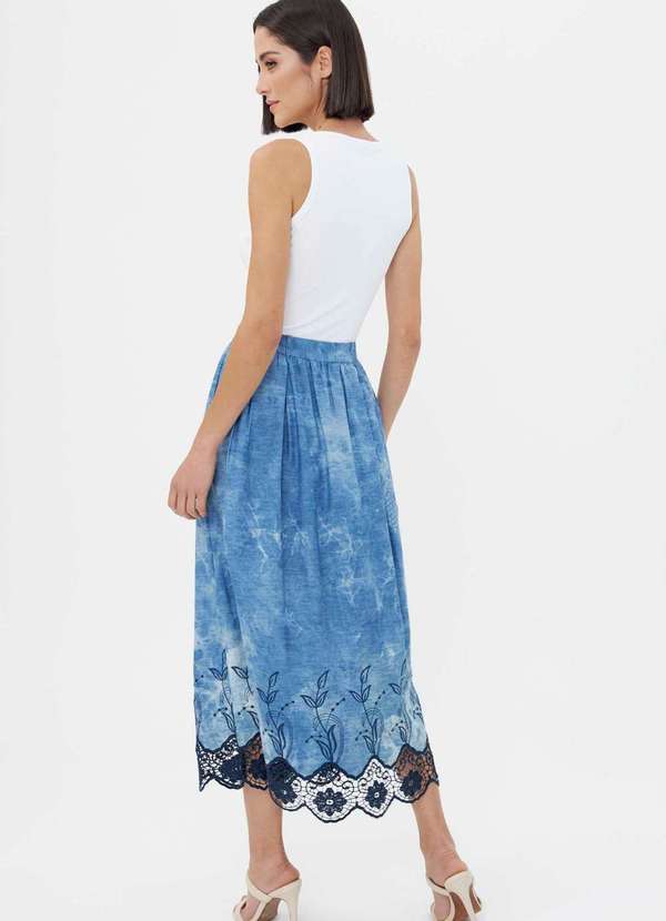 Ritmi Studio - Saia Barrada Azul 2