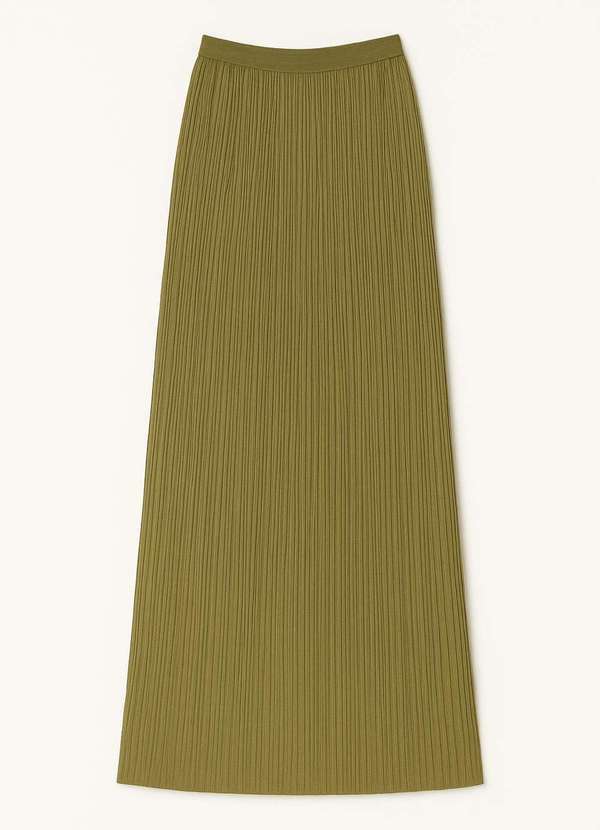 Ritmi Studio - Saia Midi Evase Verde