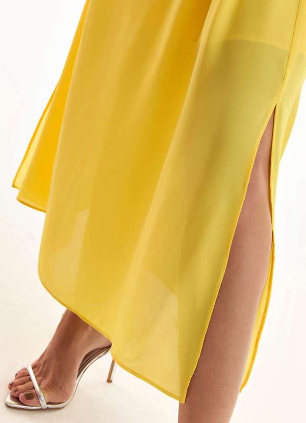 Ritmi Studio - Vestido Babados Decote Amarelo 4