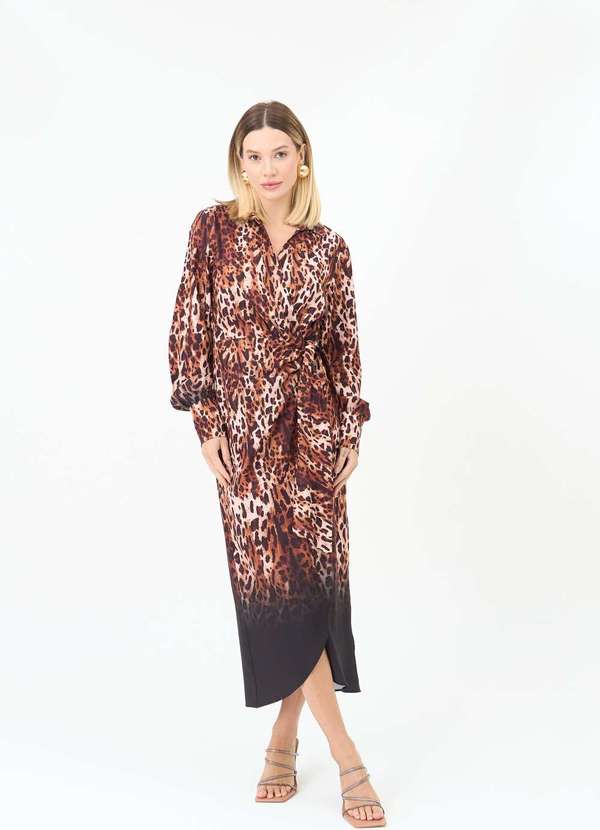 Ritmi Studio - Vestido com Amarracao Cinza