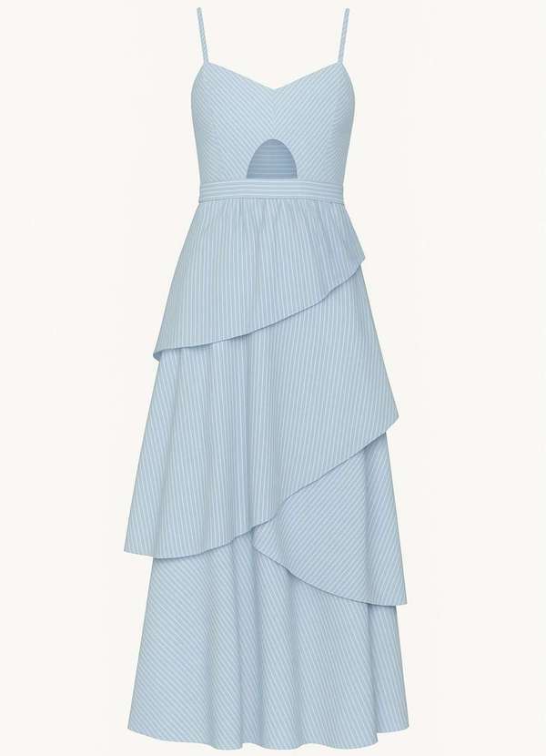 Ritmi Studio - Vestido Listras Azul