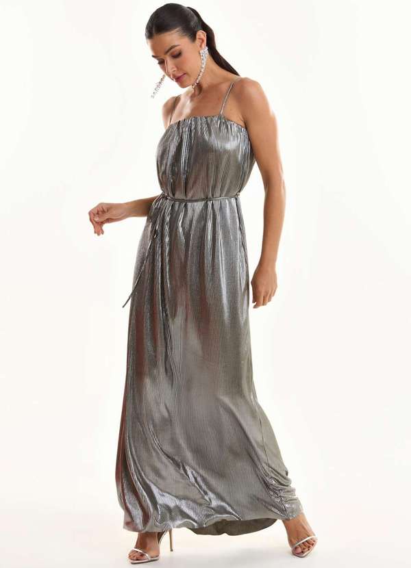 Ritmi Studio - Vestido Longo de Alcas em Malha Verde